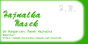 hajnalka masek business card